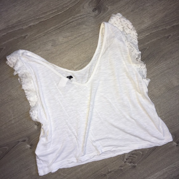 White Ruffled Top - Picture 2 of 3